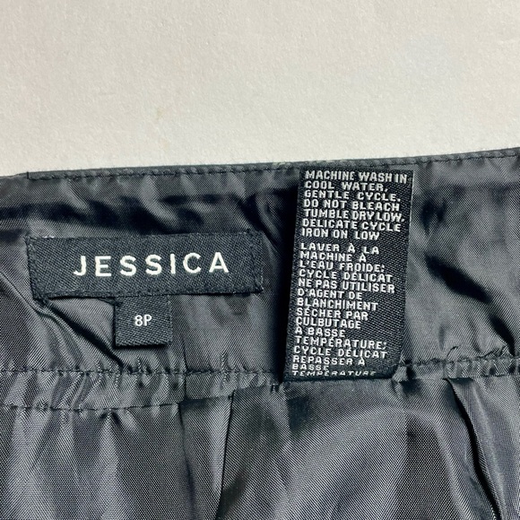 Jessica Black and Gray Geometric Pencil Skirt - Picture 8 of 8